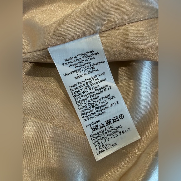 NWT J.Crew Wool-Blend Trench Coat – Size 6 – Cream ✨🤍 - Picture 10 of 12